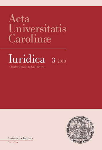 Abstract: Forming the constitutional position of the President of the Slovak Republic (Approaching the model of the first Czechoslovak Republic or retreating from it) Cover Image