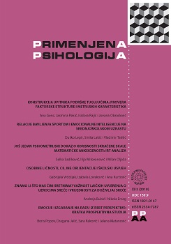 JOŠ JEDAN PSIHOMETRIJSKI DOKAZ O KORISNOSTI SKRAĆENE SKALE MATEMATIČKE ANKSIOZNOSTI: IRT ANALIZA