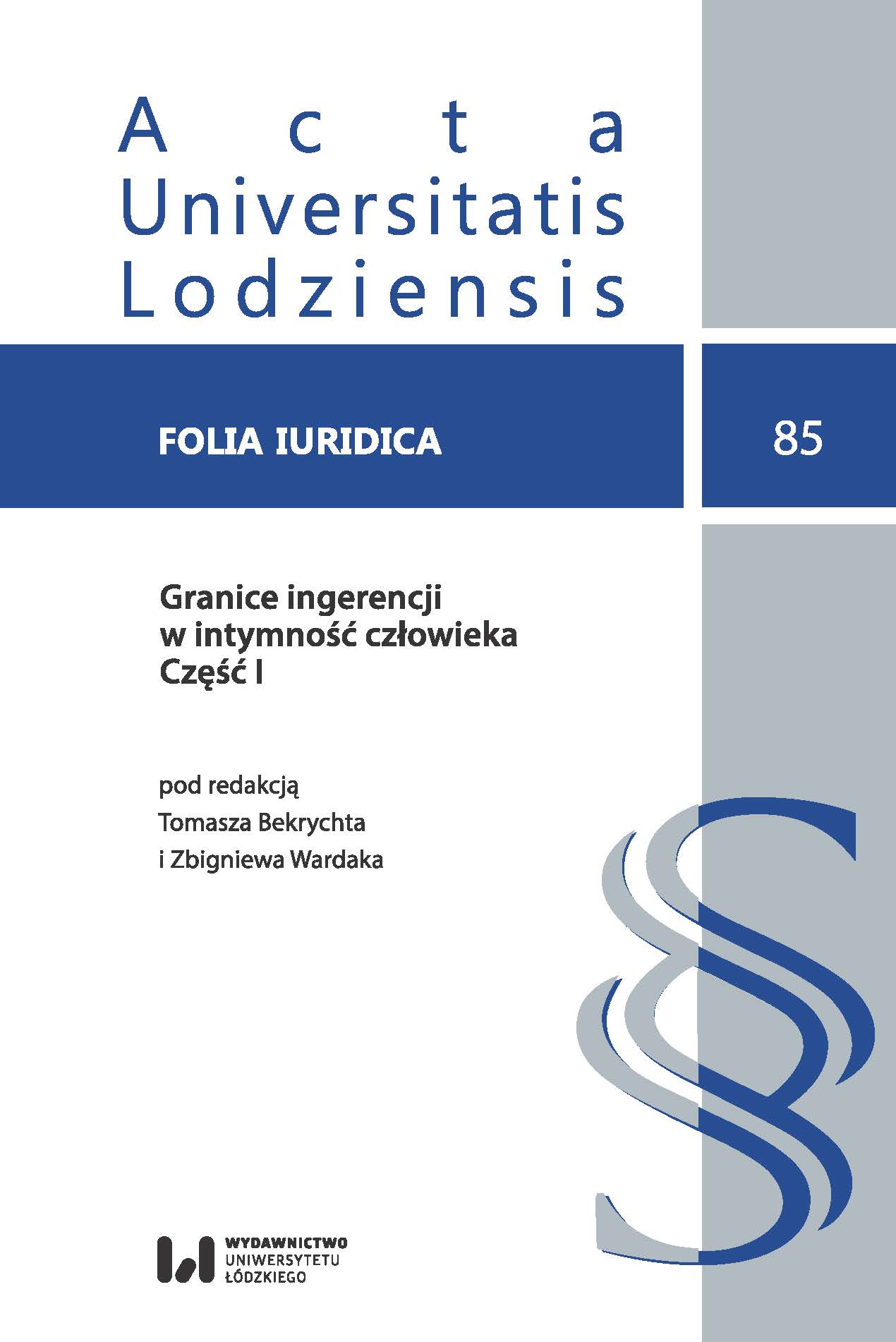 About questioning people harmed by offences under art. 197–199 of the Polish Penal Code. Study on application of law Cover Image