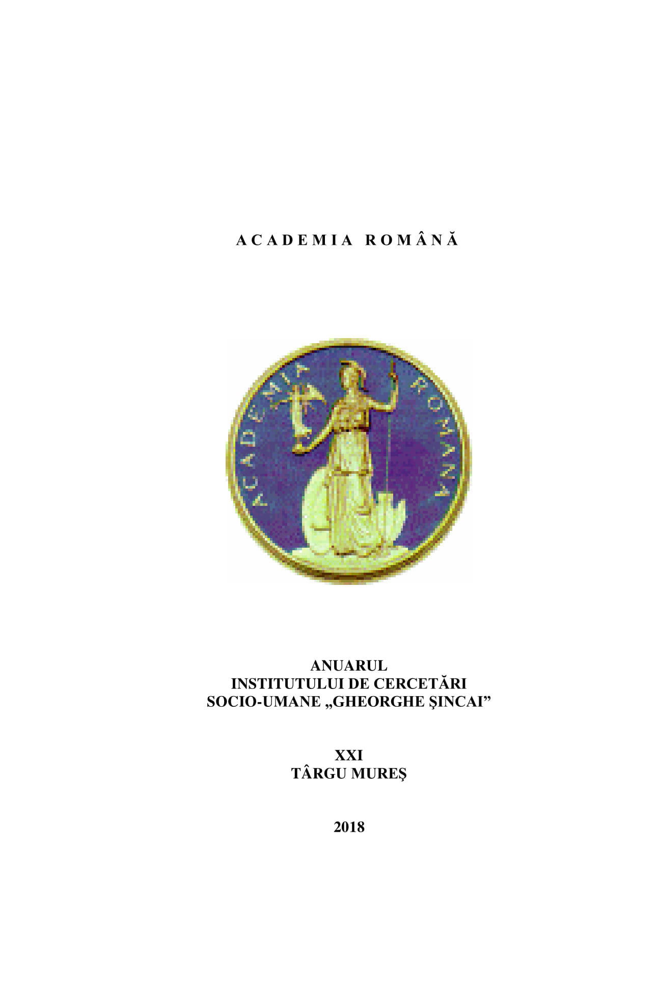 COMUNITATEA ROMÂNEASCĂ DIN TÂRGU MUREȘ (1700-1848). PERSPECTIVE CONFESIONALE