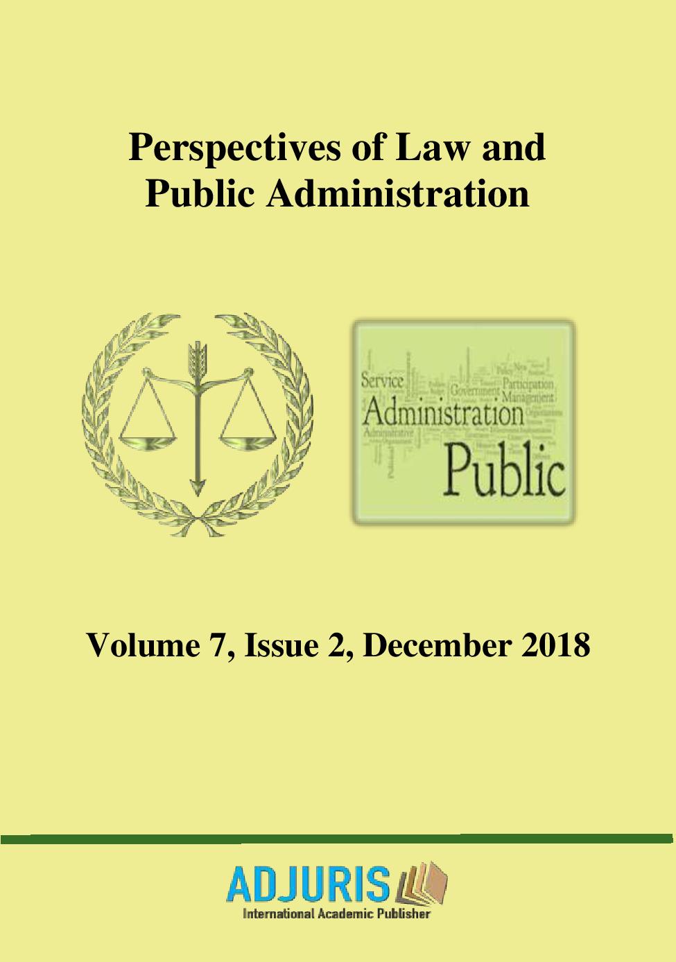 THE GUARANTEE OF THE RIGHT OF A PERSON AGGRIEVED BY A PUBLIC AUTHORITY IN ROMANIA - SELECTIVE ADMINISTRATIVE ASPECTS Cover Image