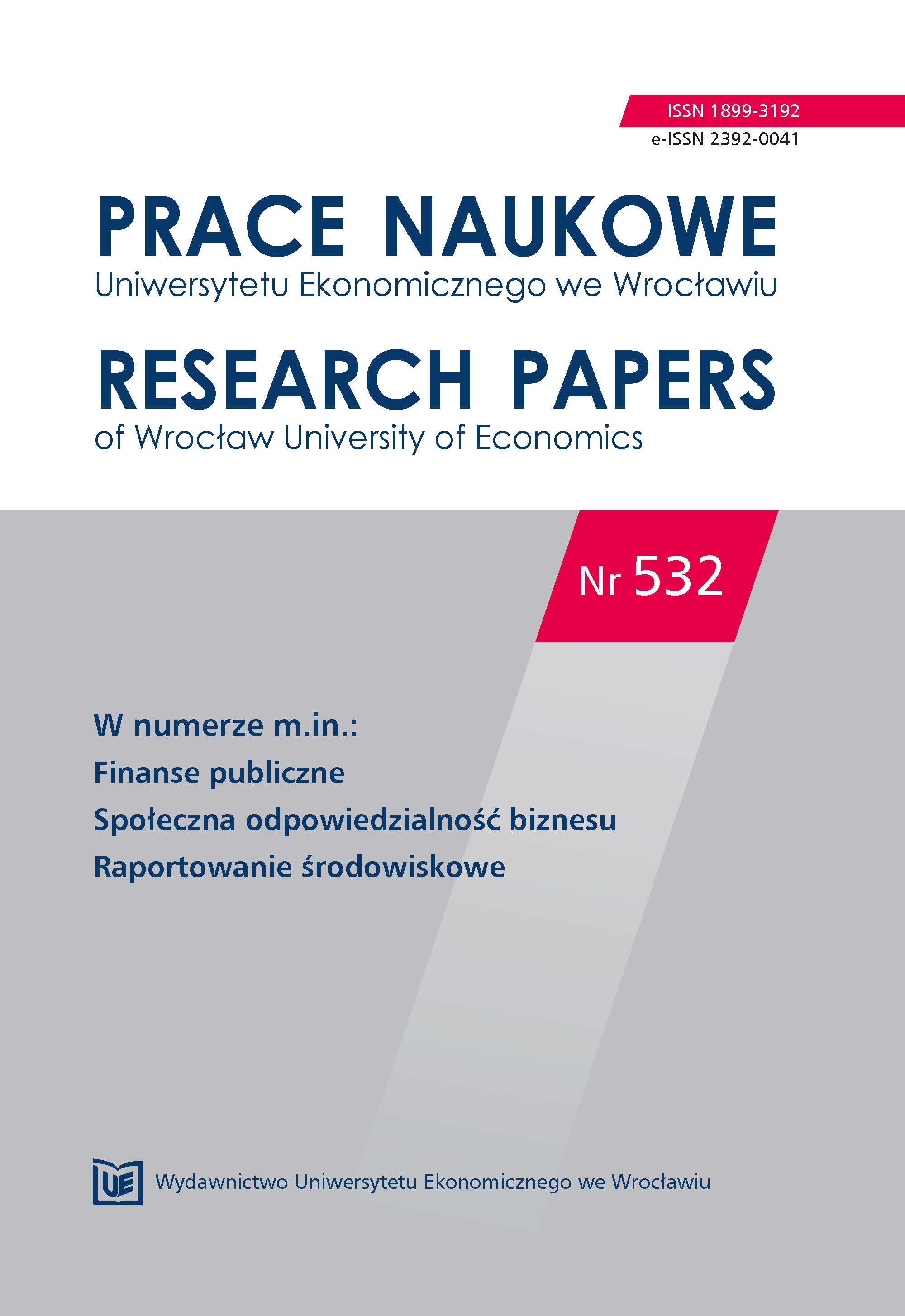 Direction, scope and moment of the indirect tax shifting as a subject of empirical research Cover Image