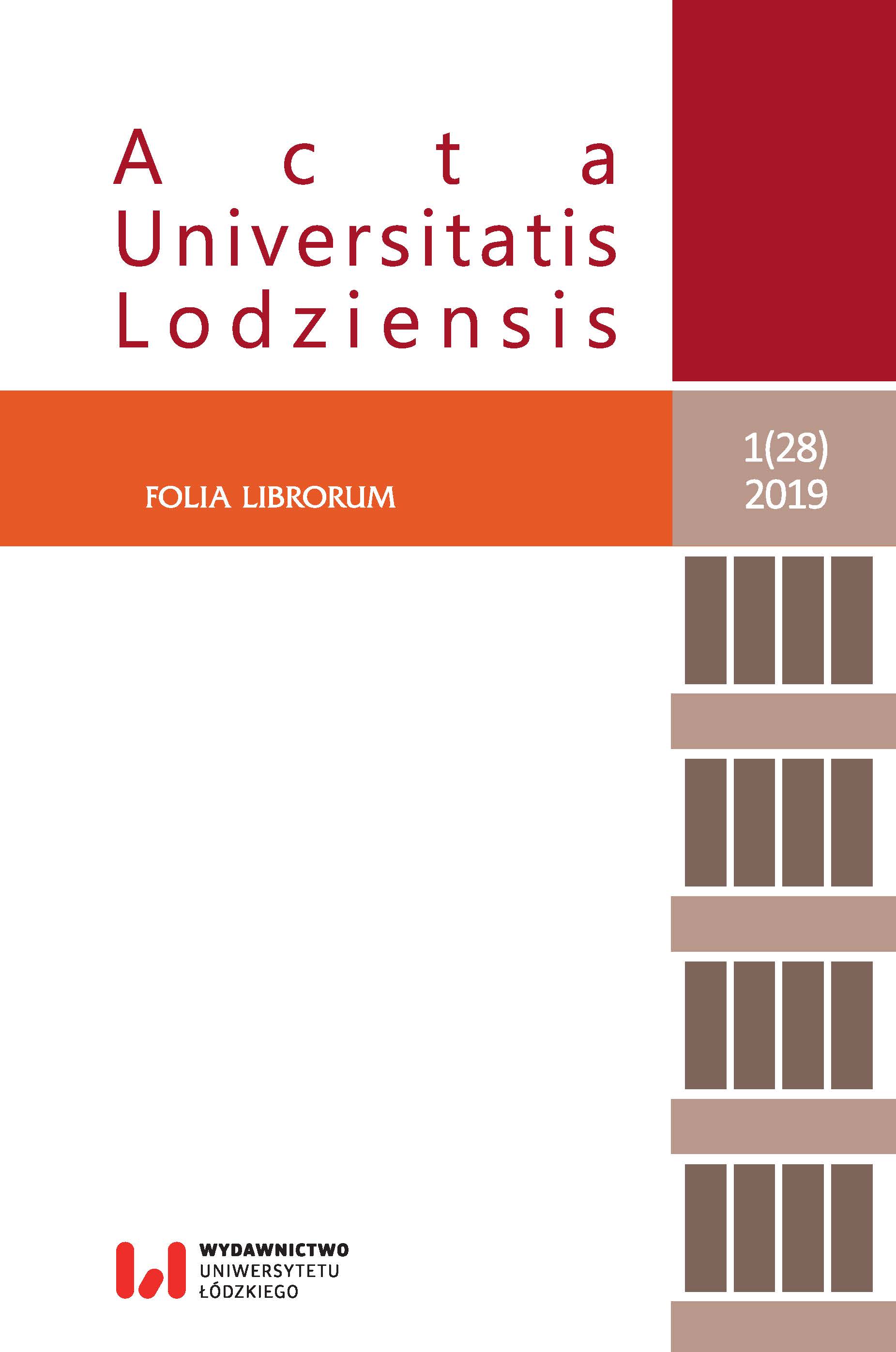 Development of the reader’s culture at Lodz’s nursery schools Cover Image