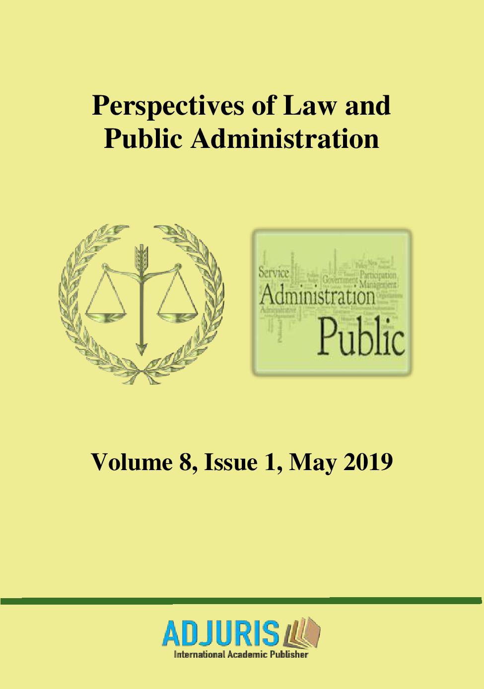 THE RIGHT OF WORK OF DISABLED PERSONS. COMPARATIVE APPROACH BETWEEN THE SITUATION OF ROMANIA AND THAT OF THE REPUBLIC OF MOLDOVA Cover Image