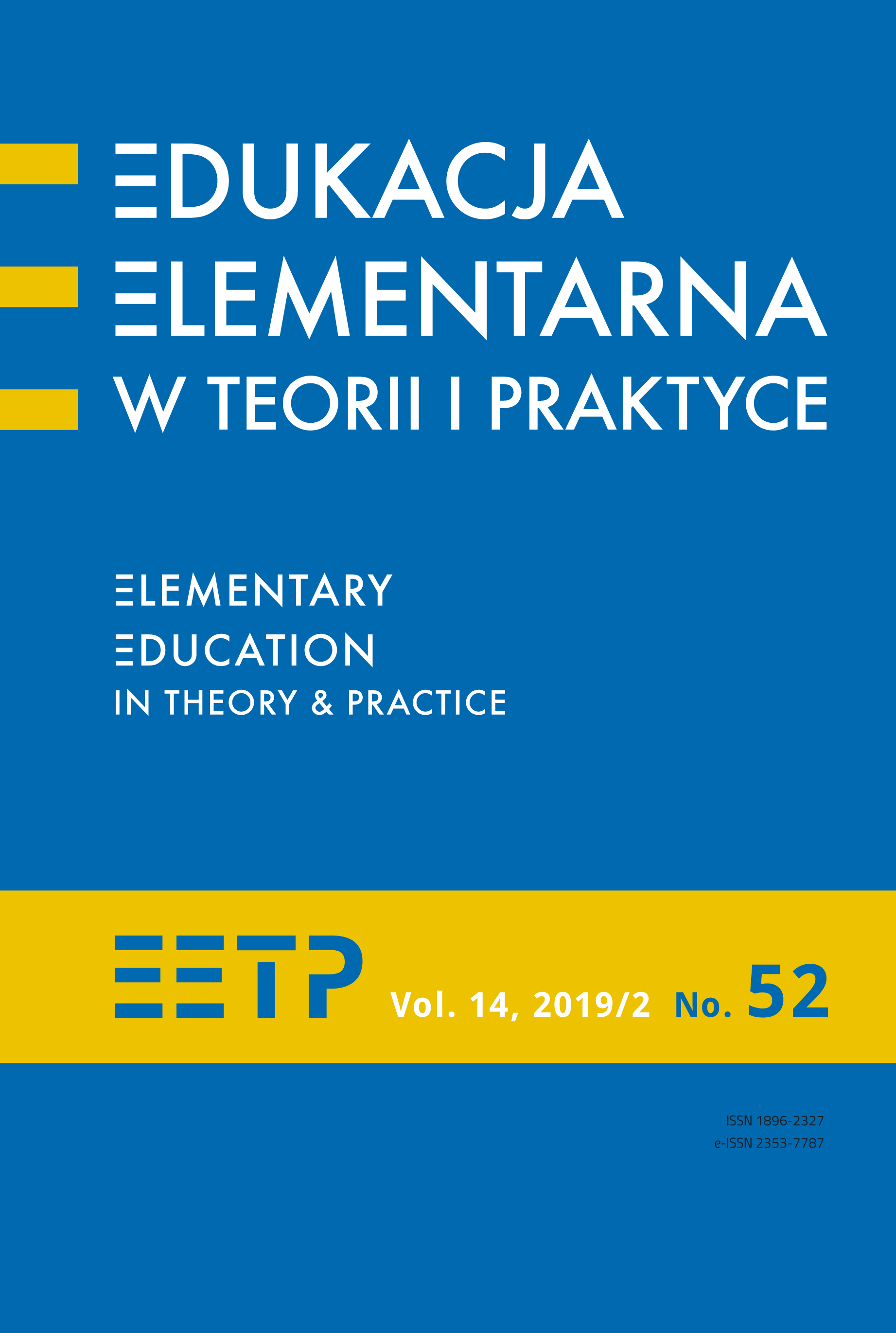 Personal Knowledge of the Child in the Awareness
and Practical Activities of Teachers.
Review: Ewa Kochanowska, Wiedza osobista dziecka w refleksji i praktyce nauczycieli edukacji wczesnoszkolnej, Oficyna
Wydawnicza Impuls, Kraków 2018. Cover Image