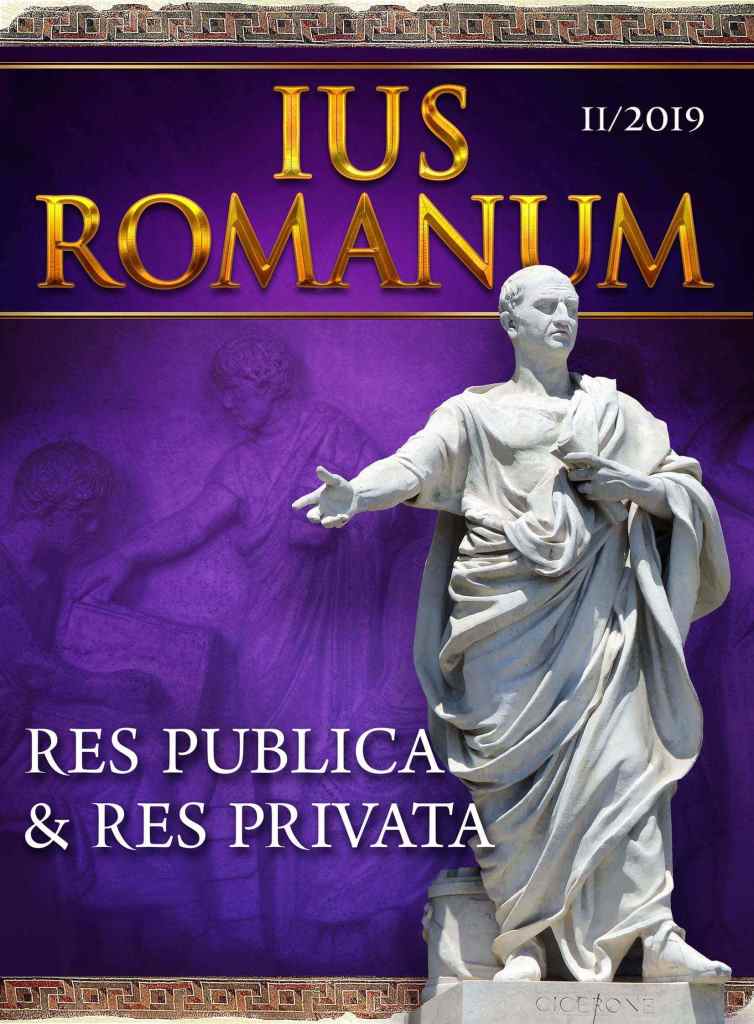 ORIGIN AND DIFFERENTIATION OF THE CLASSIFICATION RES PUBLICAE ET RES PRIVATAE IN ROMAN LAW. TREATMENT OF PUBLIC THINGS AND PRIVATE THINGS IN THE SPANISH LEGAL ORDERING Cover Image