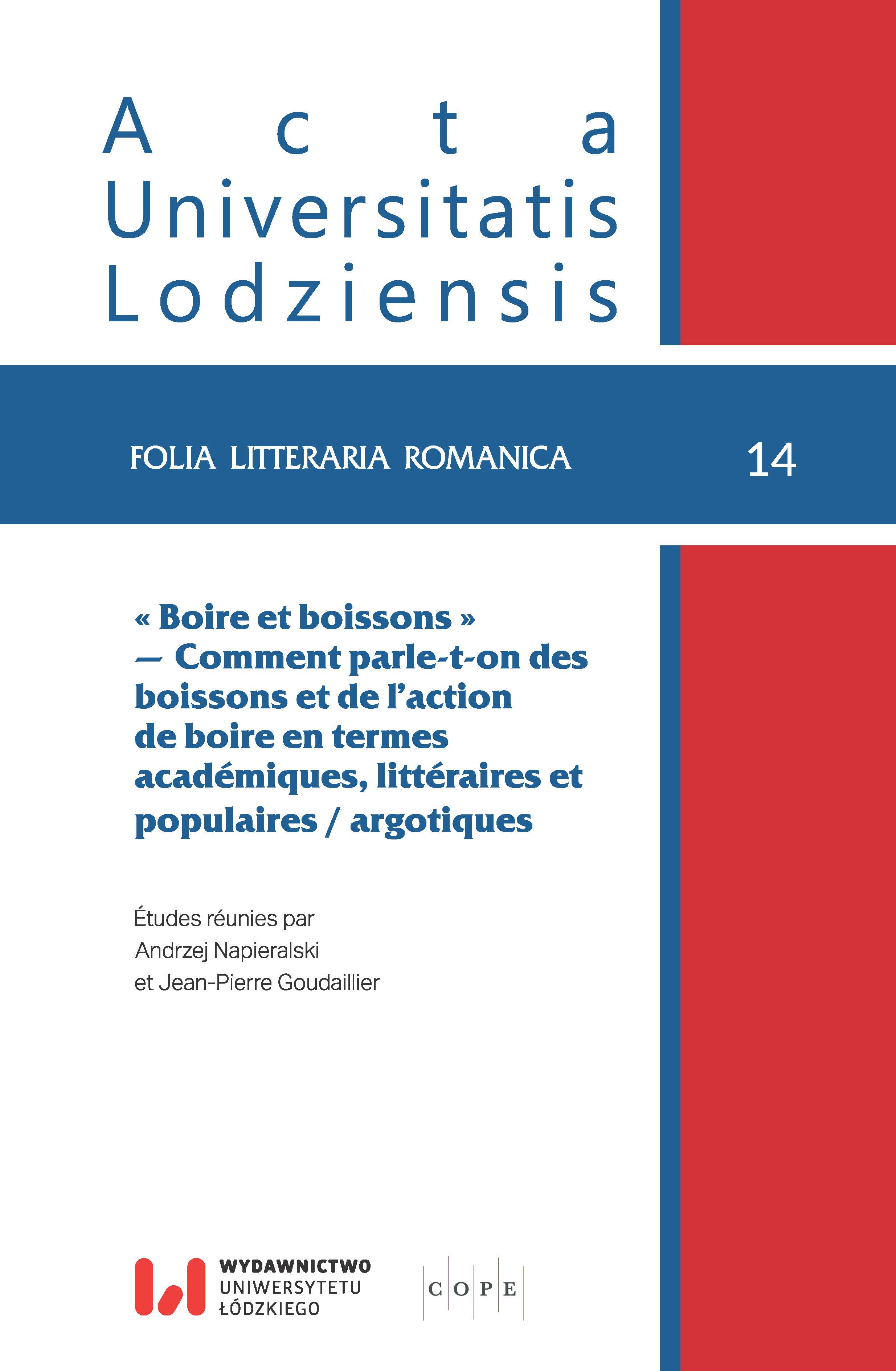 Une larme de cognac and un soupçon de lait – About Some of the Nominal Quantifiers That Indicate Small Quantity Cover Image