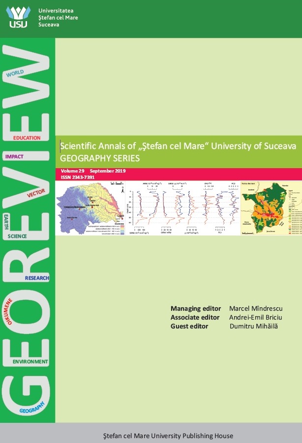 Comparative measurements of water and air parameters in stream corridors of Suceava County, Romania Cover Image