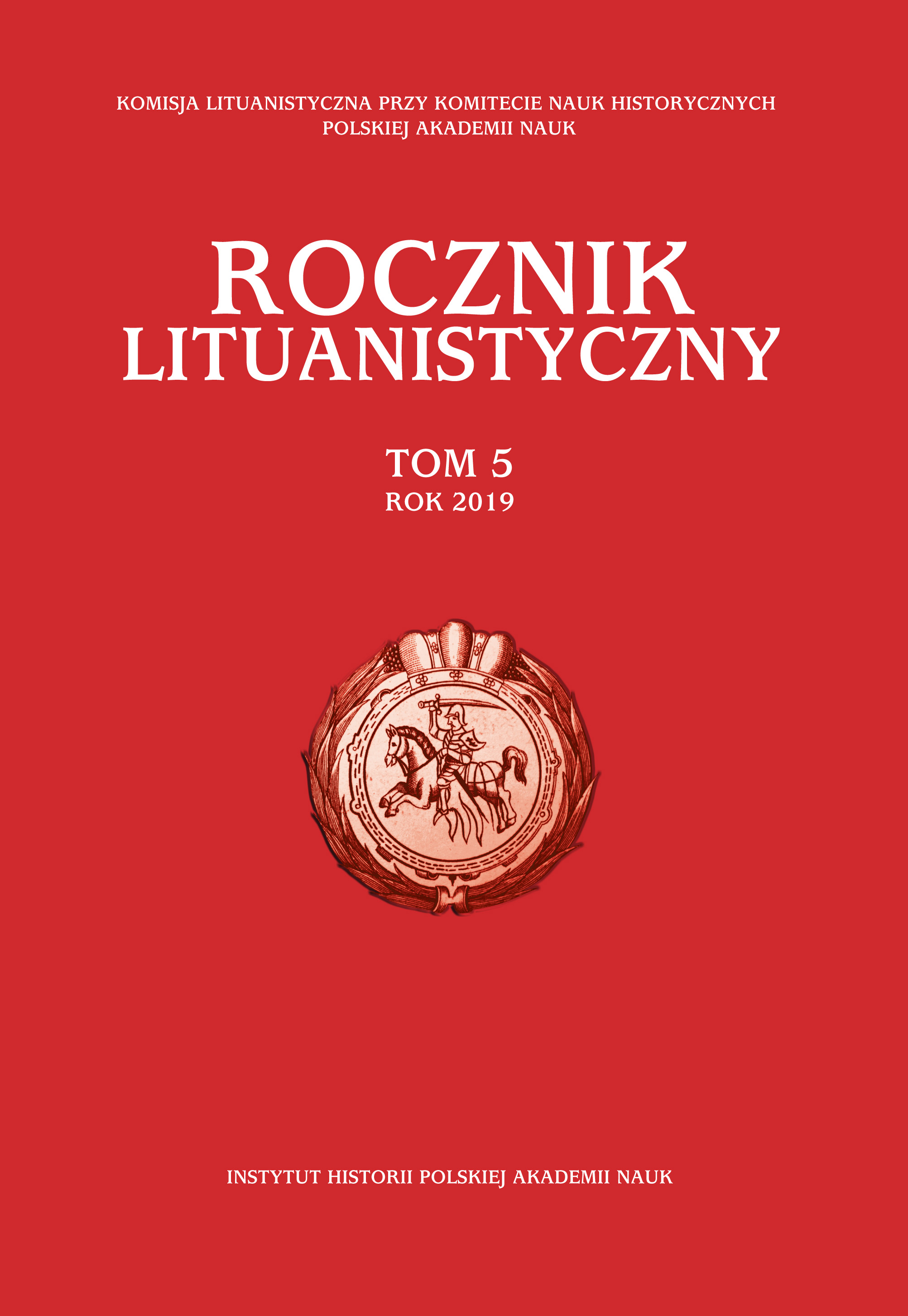 Everyday Disagreements, Quarrels, Rows and Fights – Violence among and against Vilnius Townswomen in the First Half of the Eighteenth Century. Introduction to Research Cover Image