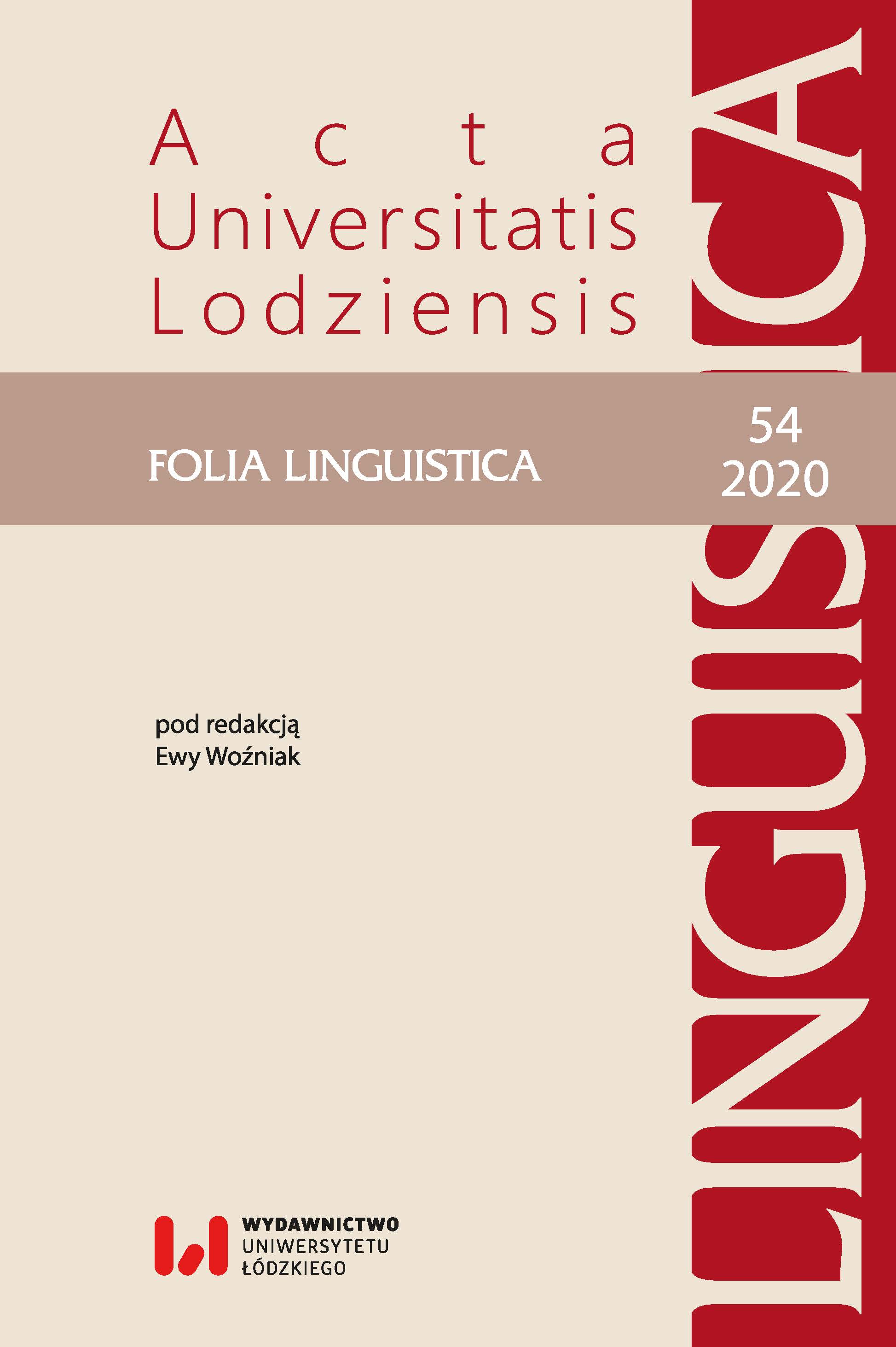 The influence of the Napoleonic Code on the systematization of Polish legal terminology Cover Image