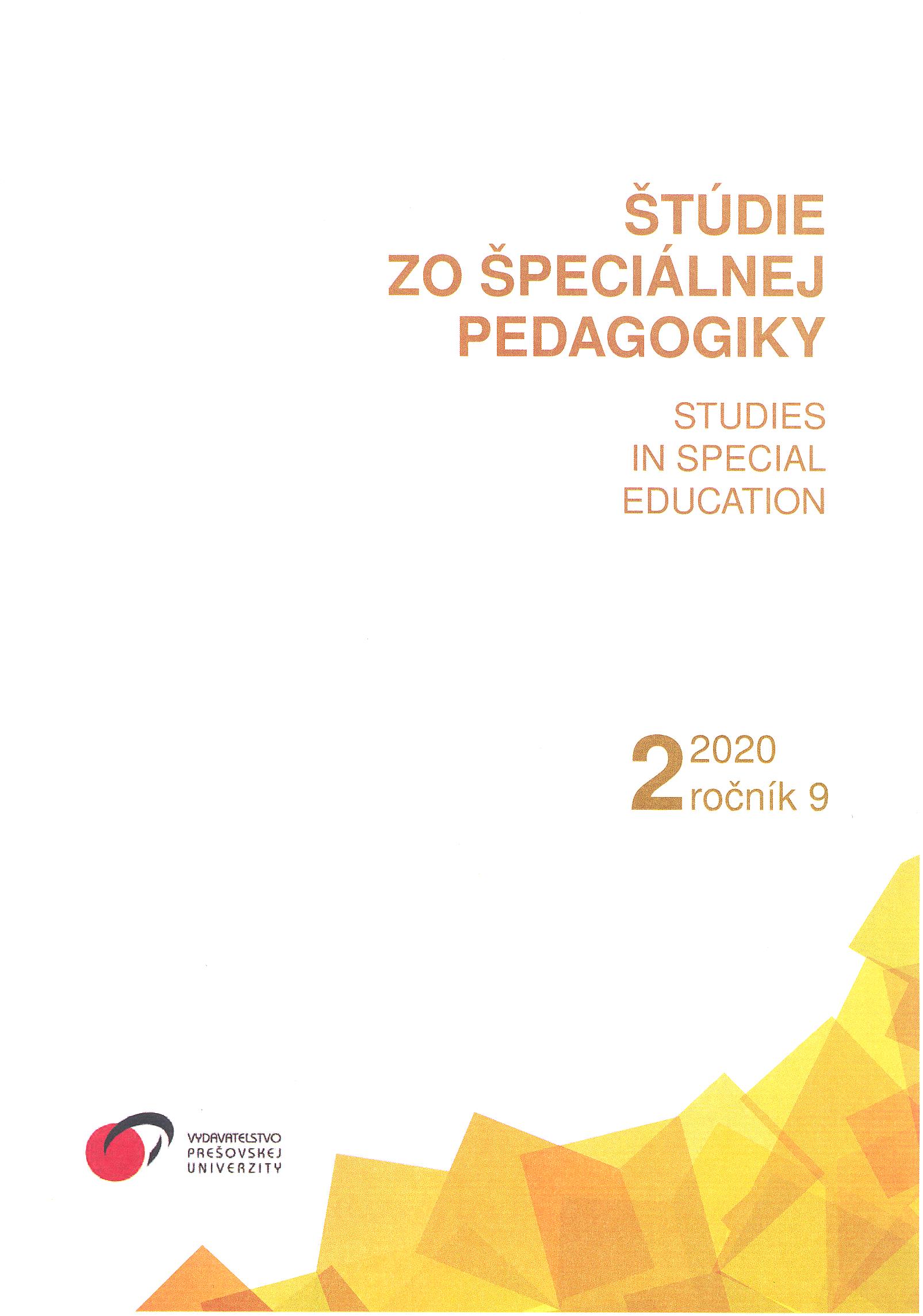 Effectiveness of the use of role-playing games for the social competence development in preschool children with intellectual disabilities Cover Image