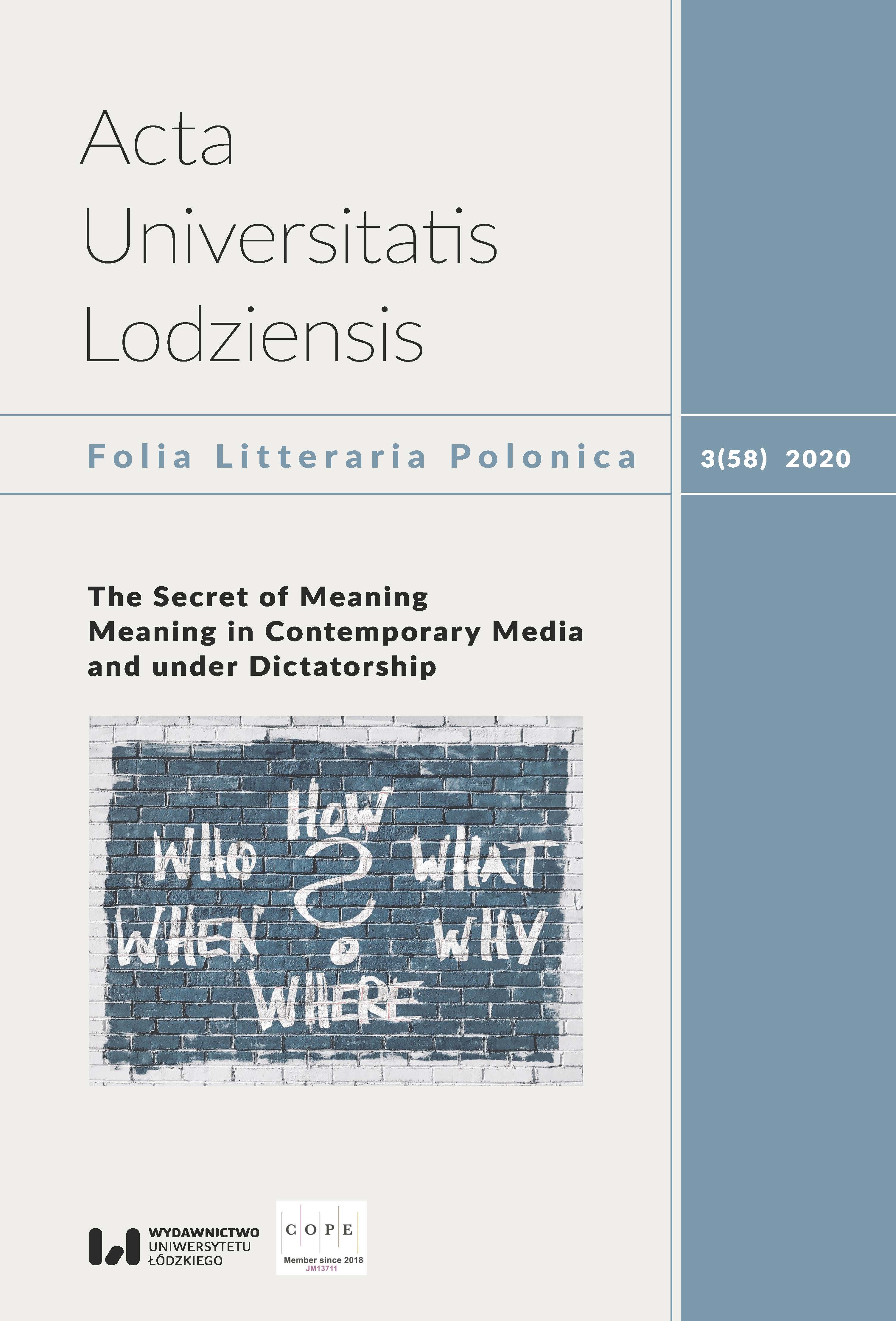 The (d)evolution of political communication in Italy: Beppe Grillo’s case Cover Image