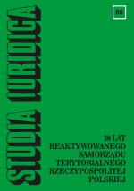 – Regulation of the legal status of properties 
affected by municipal roads in the context of the values of administrative law –
selected issues . Cover Image