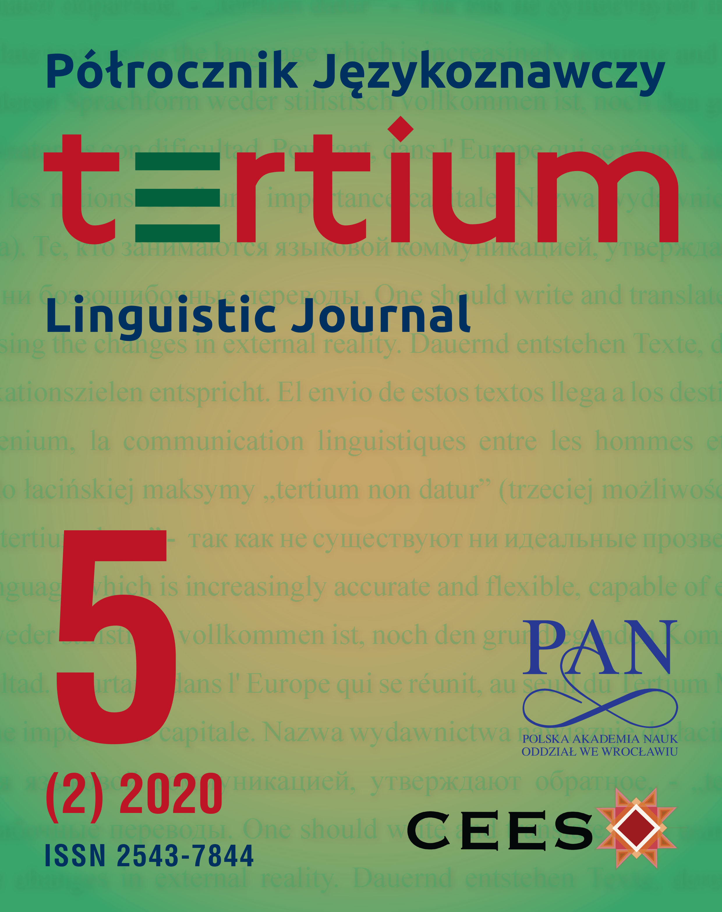 In Search of Linguistic Terminology Cover Image