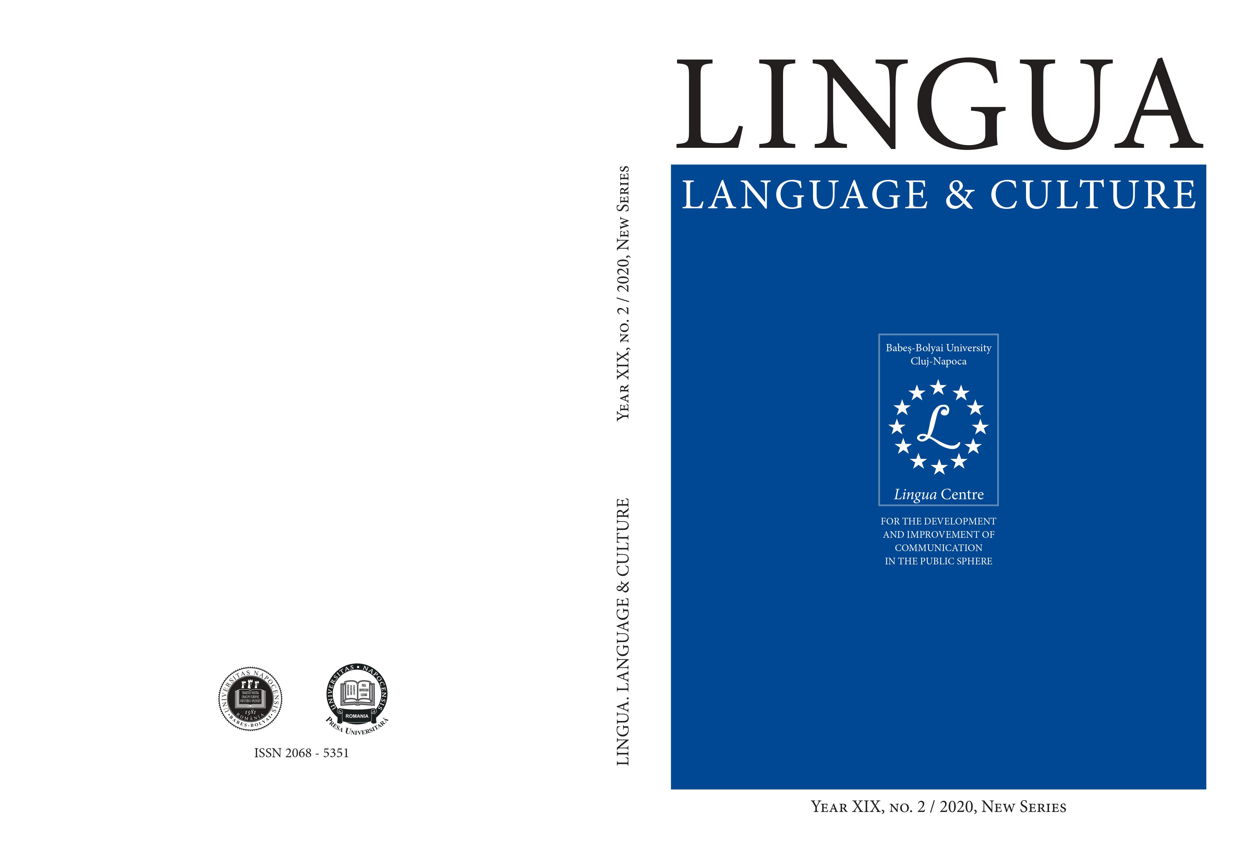 The Transnational Dialogue in Historical
and Philological Disciplines (Review) (Dan Octavian Cepraga, Sorin Sipos, Federico Donatiello, Dana-Maria Feurdean, Criterion Editrice, Milano, 2020) Cover Image