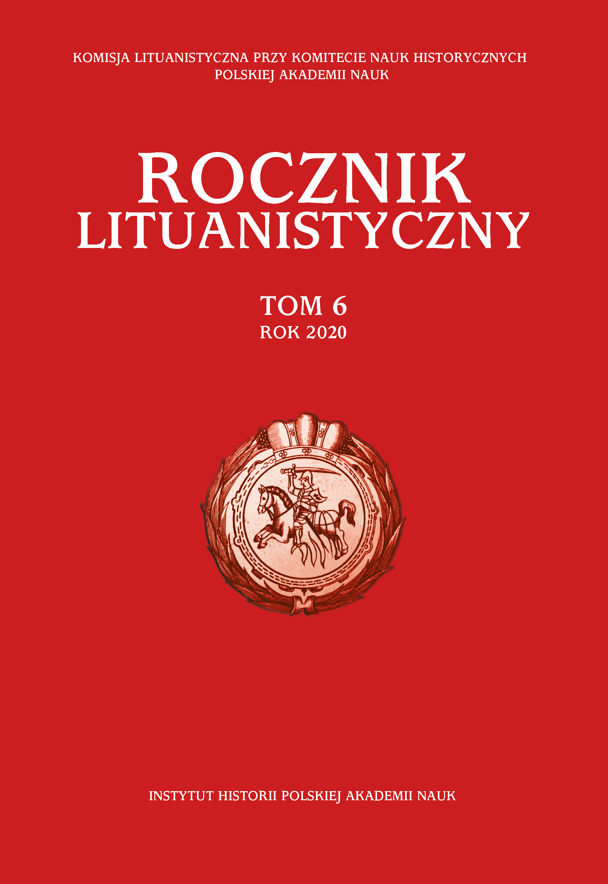 Edvardas Gudavičius (6 IX 1929 – 27 I 2020), historyk, historiozof, inżynier Cover Image