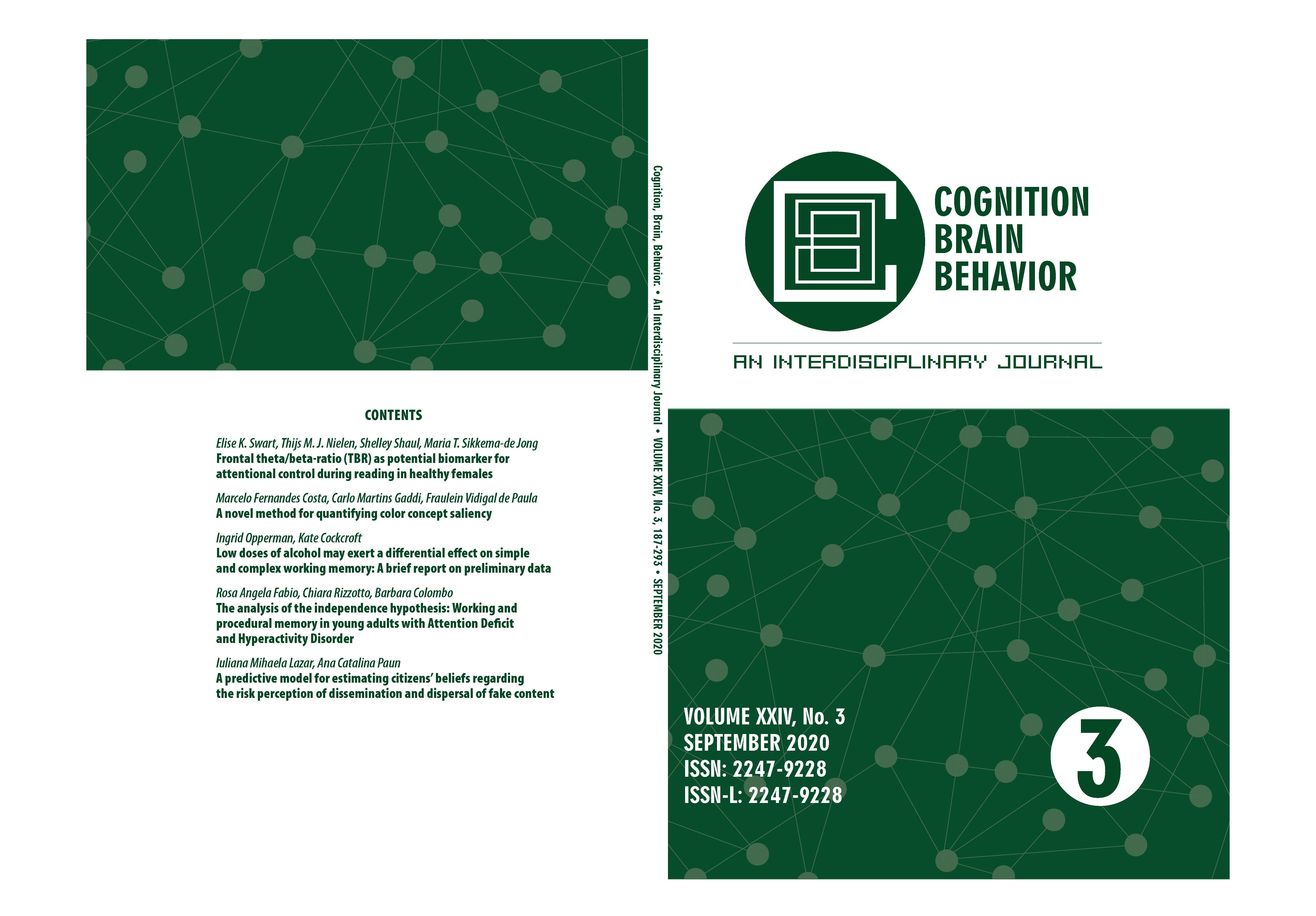 A predictive model for estimating citizens’ beliefs regarding the risk perception of dissemination and dispersal of fake content Cover Image