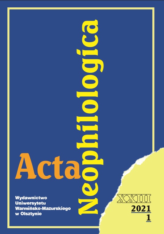 Hate Speech in Polish School and Academic Settings: Definition, Characteristics, and Selected Examples with Implications for (Foreign) Language Teaching Cover Image