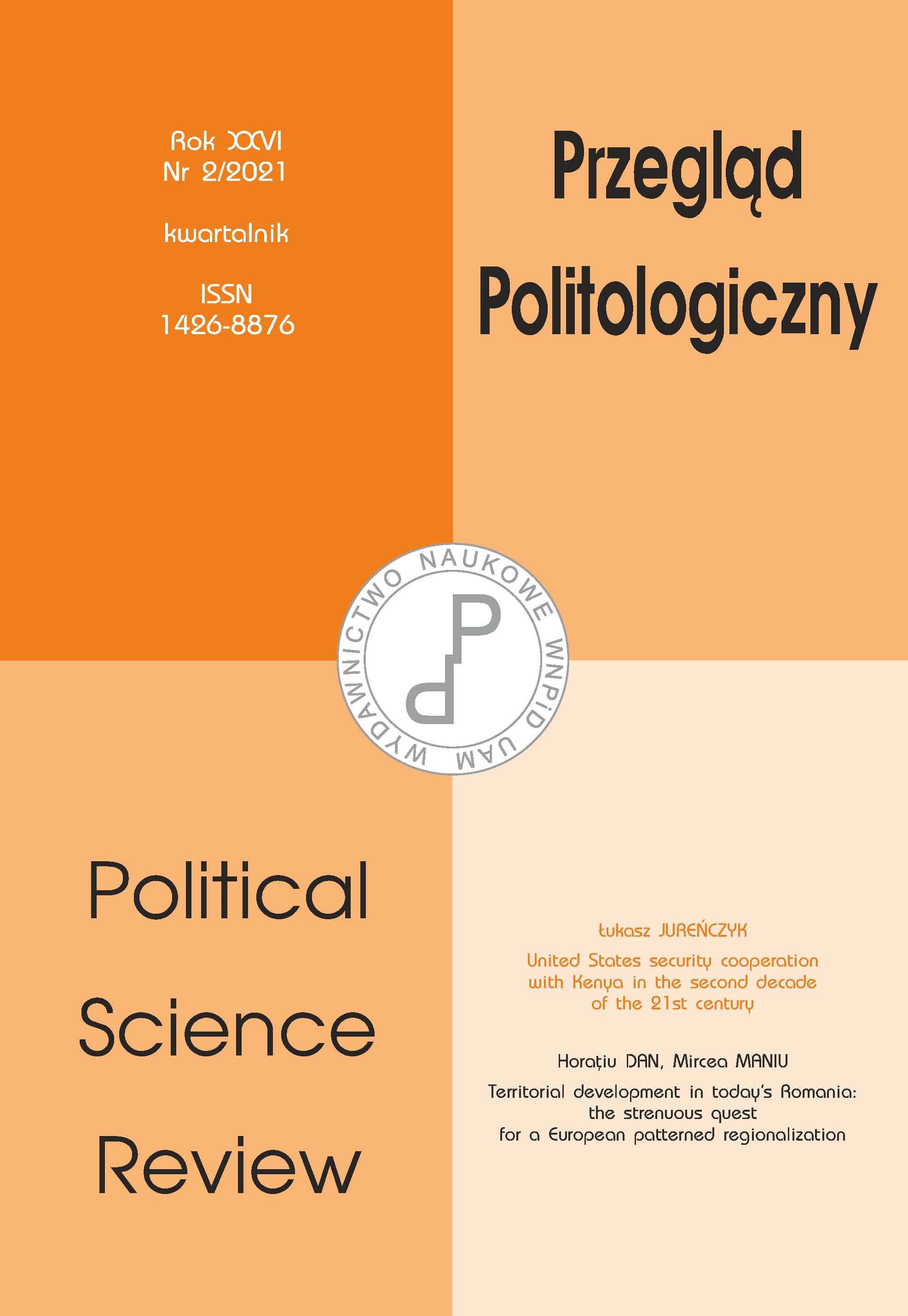 Democracy quality indicators in European regions in 2016–2020. Towards the erosion of democracy in the countries of Central and Eastern Europe? Cover Image