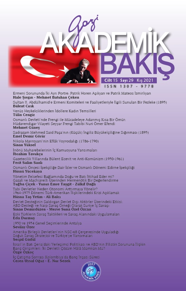 The Cold War Strategy of the United States of America Within the Framework of the NSC-68 and Its Reflections on Turkey Cover Image