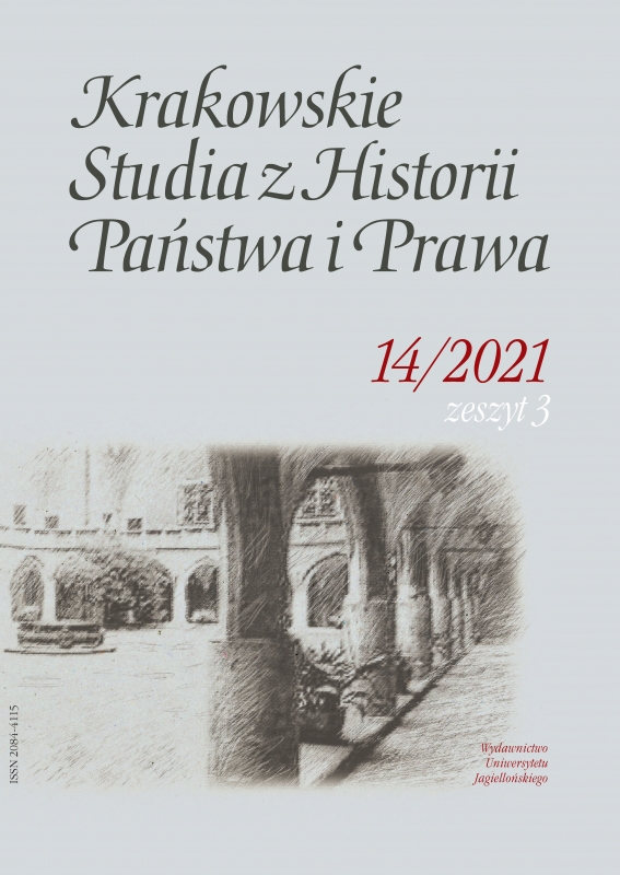 Some Remarks on Oskar Kanecki’s Book Sądy kapturowe Wielkiego Księstwa Litewskiego (1572–1764) [Interregnum courts of law in the Grand Duchy of Lithuania (1572–1764)], Sopot: Wydawnictwo Arche Marek Tokarczyk, 2020, pp. 341 Cover Image