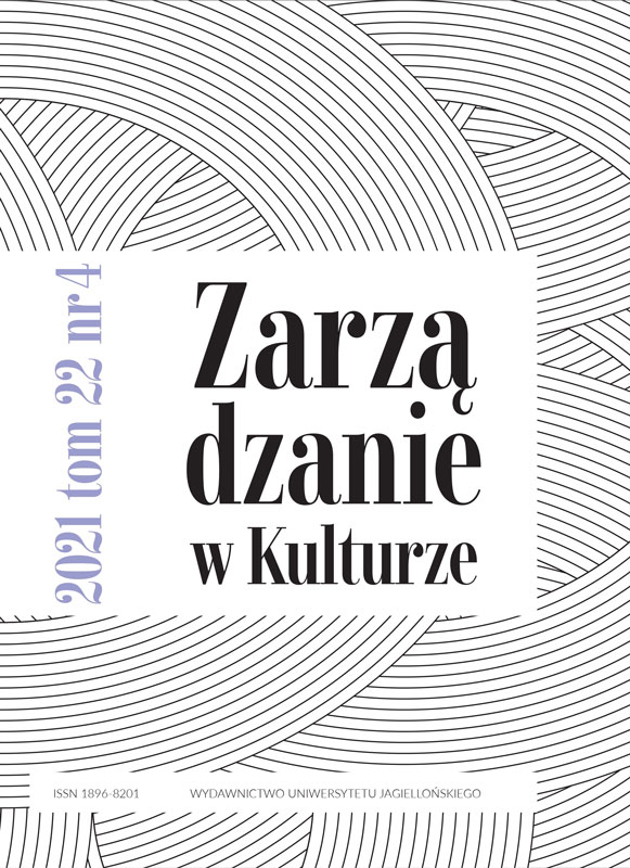 Implementation of the Principles of Sustainable Development in the Practice of Polish Theaters Cover Image