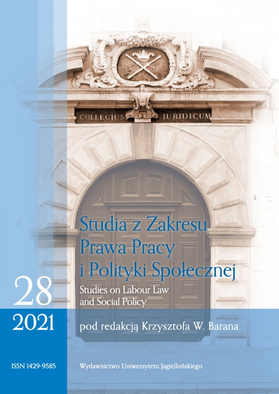 Performing gainful employment during the period of temporary incapacity for work due to sickness—new possible solutions in connection with COVID-19? Cover Image