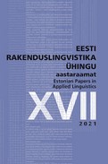 RUSSIAN L1 SPEAKERS’ PALATALIZATION IN ESTONIAN AND THE EFFECT OF PHONETIC SPEECH TRAINING Cover Image