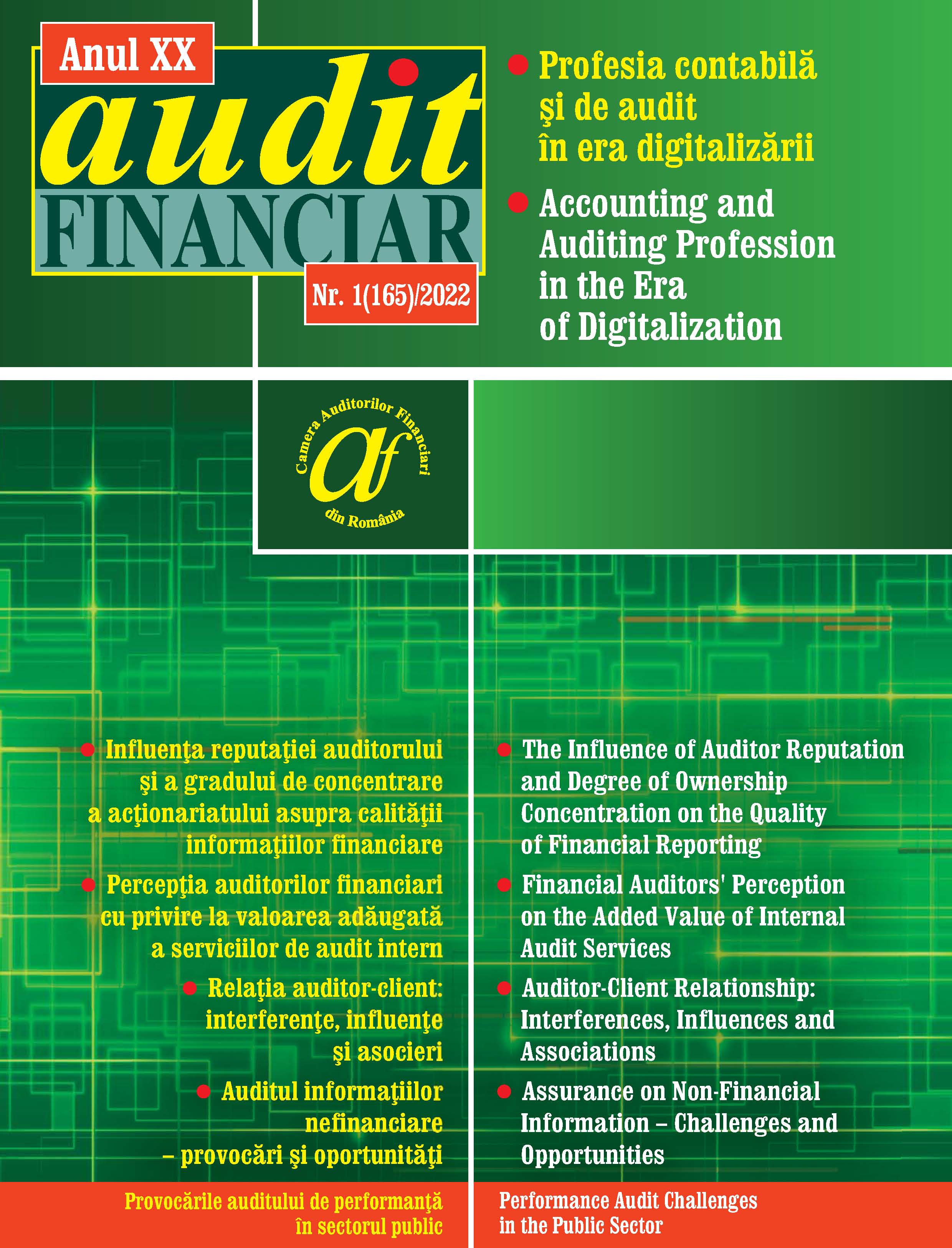 The Influence of Auditor Reputation and Degree of Ownership Concentration on the Quality of Financial Reporting Cover Image