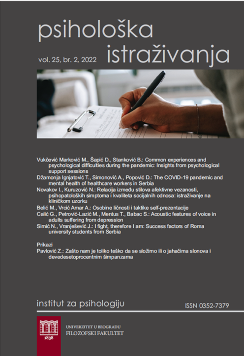 Common experiences and psychological difficulties during the pandemic: Insights from psychological support sessions Cover Image