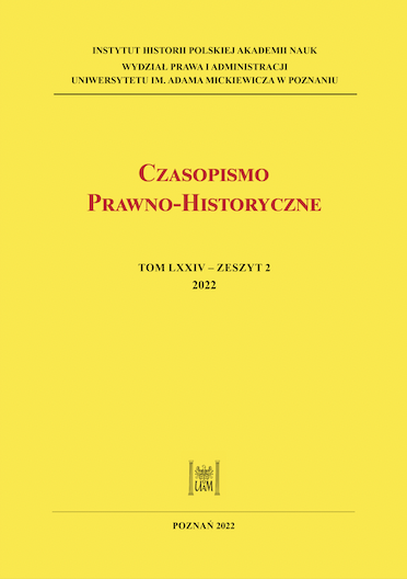 THE PARTICIPATION OF POLISH SCHOLARS IN INTERNATIONAL MEDIEVAL CANON LAW CONGRESSES IN THE MARGIN OF THE REPORT FROM THE CONGRESS IN SAINT LOUIS Cover Image