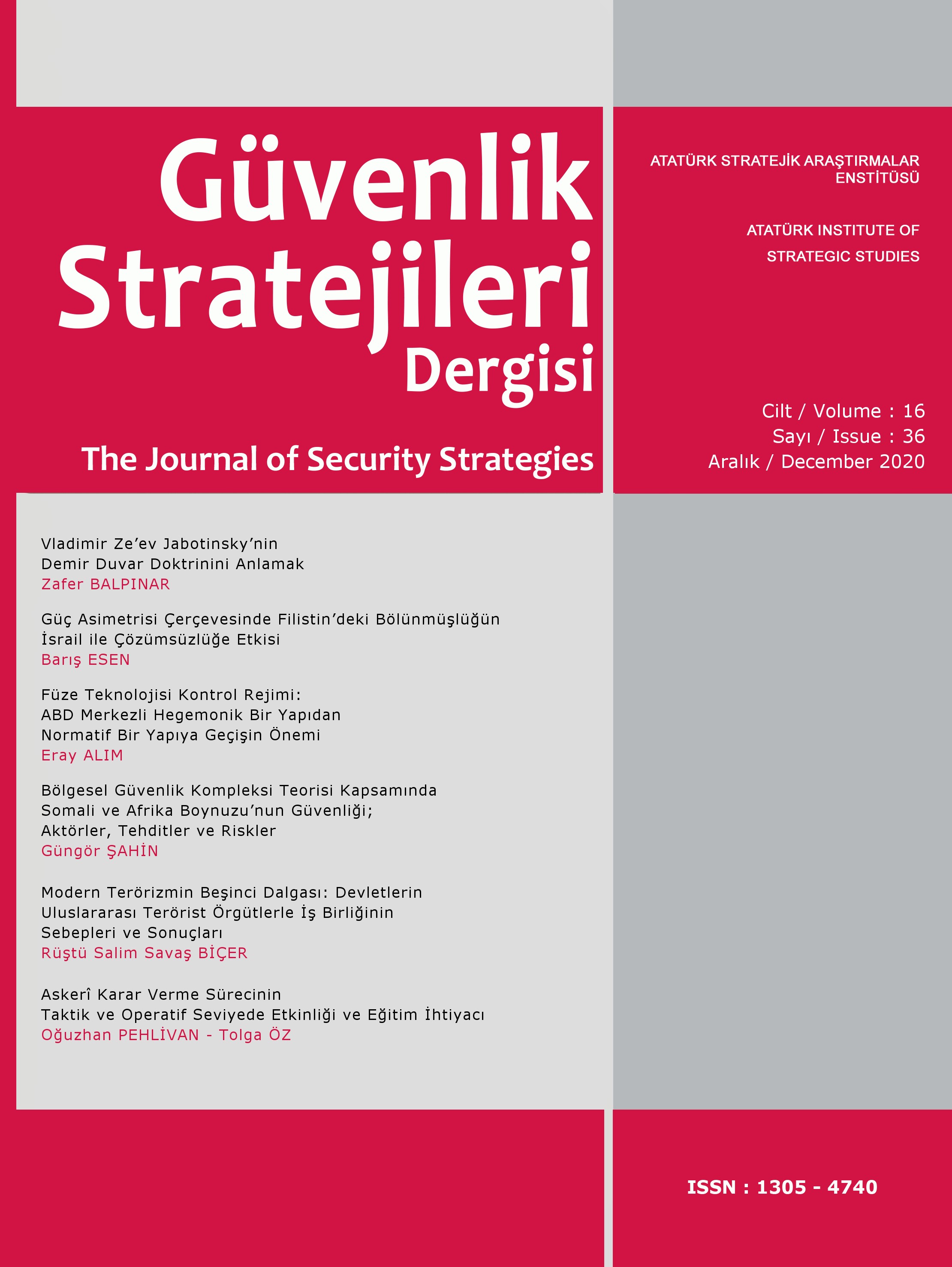 Journal of Security Strategies Cover Image